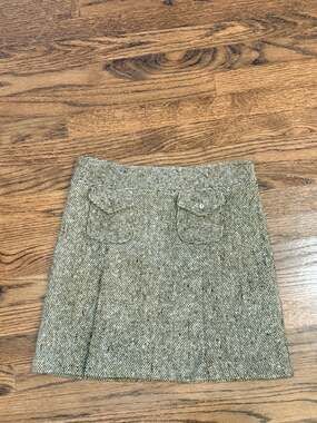 Vintage Searle 100% Wool Tweed Mini Skirt Size 2